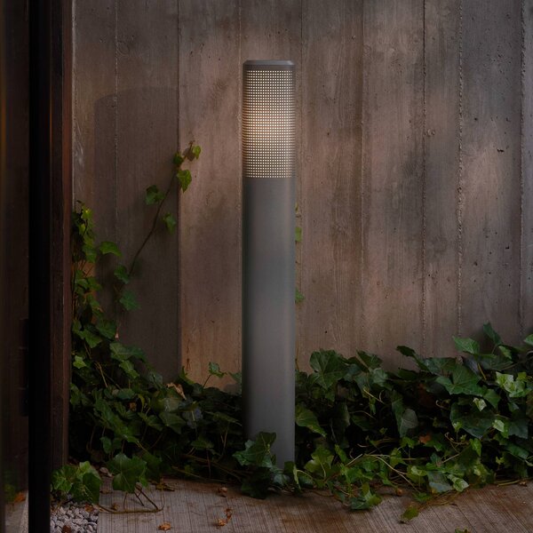 Nordlux Słupek oświetleniowy Sidara 95 Seaside, antracyt, aluminium, IP44, E27 Sidara, możliwość ściemniania, aluminiowy / szary / cynkowy, aluminium, nowoczesny