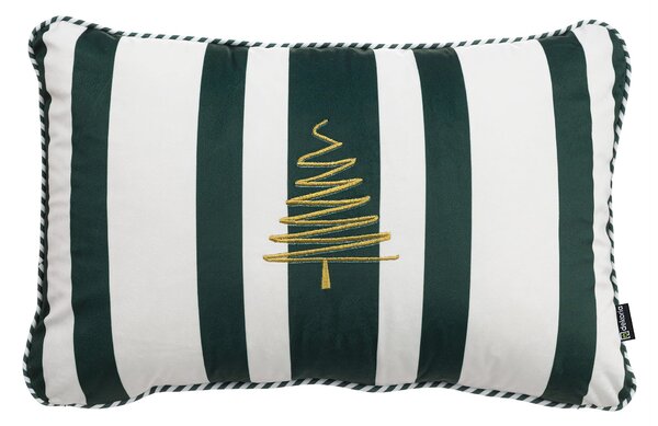 Poszewka na poduszkę Green & White Noel 60x40 cm
