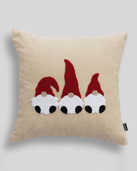 Poszewka na poduszkę Jolly Gnomes Red 43x43 cm