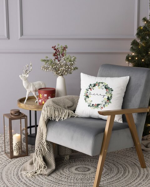 Poszewka na poduszkę Merry Wreath 43x43 cm