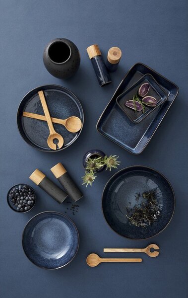 Ciemnoniebieski zestaw ceramicznych młynków do pieprzu i soli 2 szt. Gastro Blue – Bitz