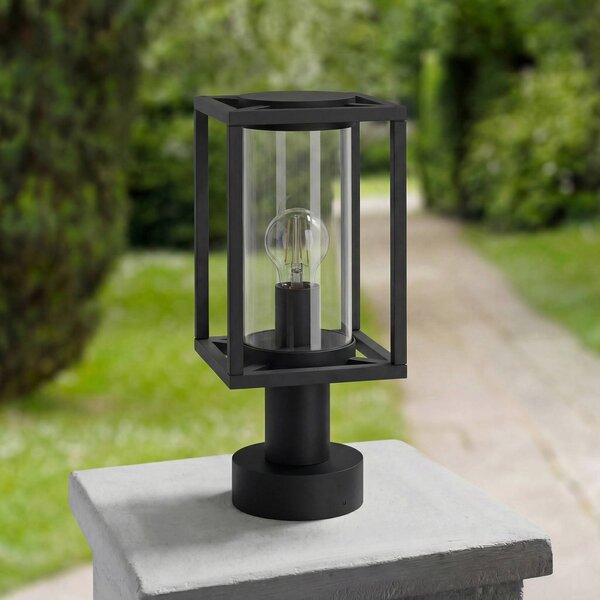 Lampa ogrodowa stojąca Ferda Lucande, możliwość ściemniania, czarny, aluminium, nowoczesny