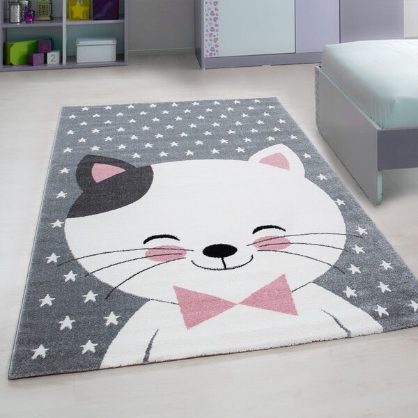 Różowo-szary dywan dziecięcy 80x150 cm Kids – Ayyildiz Carpets