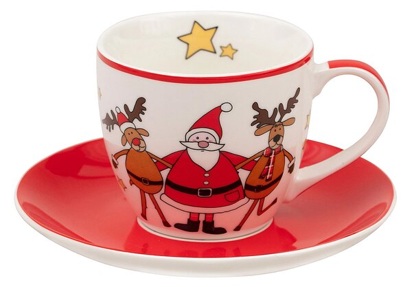 Filiżanka ze spodkiem Spirit of Christmas porcelana 200ml
