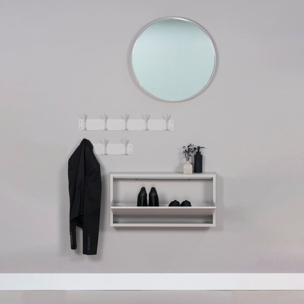 Szarobrązowy metalowy wieszak ścienny 70 cm Fusion – Spinder Design