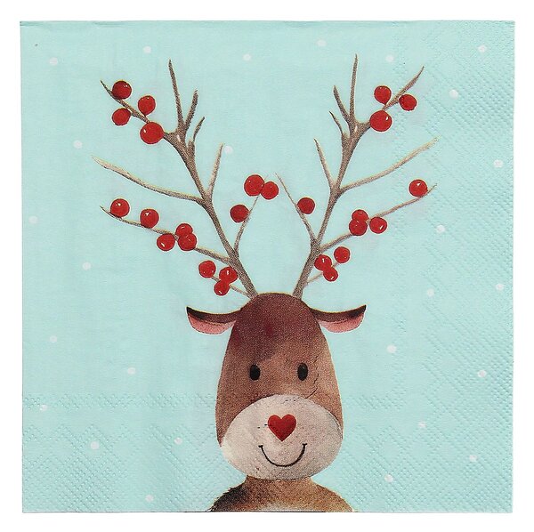 Serwetki świąteczne Reindeer Dots 20 szt