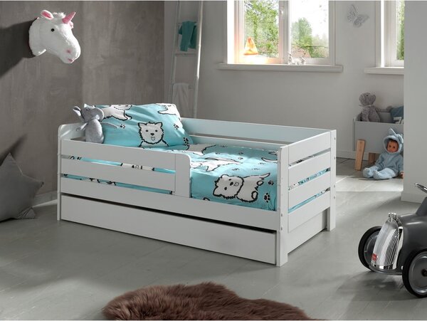 Biała szuflada pod łóżko dziecięce 70x140 cm Peuter – Vipack