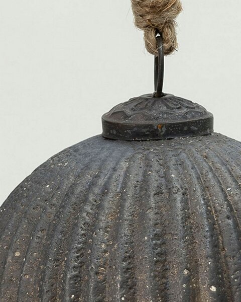 Bombka szklana Rustic Black 10 cm