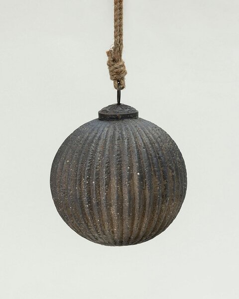 Bombka szklana Rustic Black 10 cm
