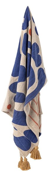 Niebieski koc 130x160 cm Eviaya – Bloomingville
