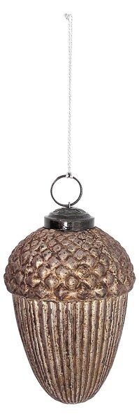 Bombka szklana Acorn Gold 7x7x10 cm