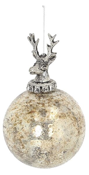 Bombka szklana Royal Deer 10x10x16 cm