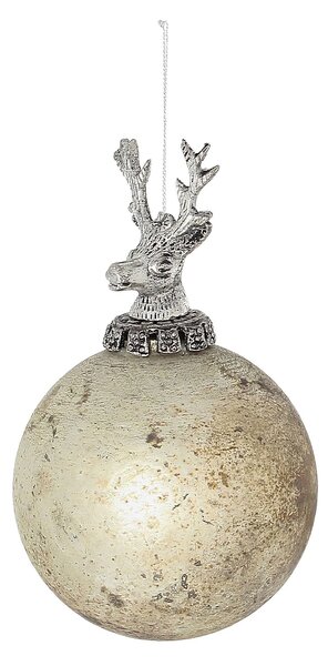 Bombka szklana Royal Deer Matte 10x10x16 cm