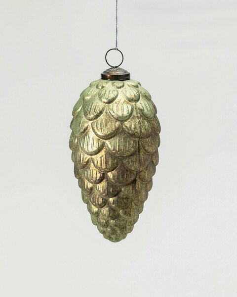 Bombka szklana Pine Green 8x8x15 cm