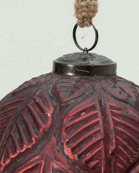 Bombka szklana Rustic Leaf II 12 cm