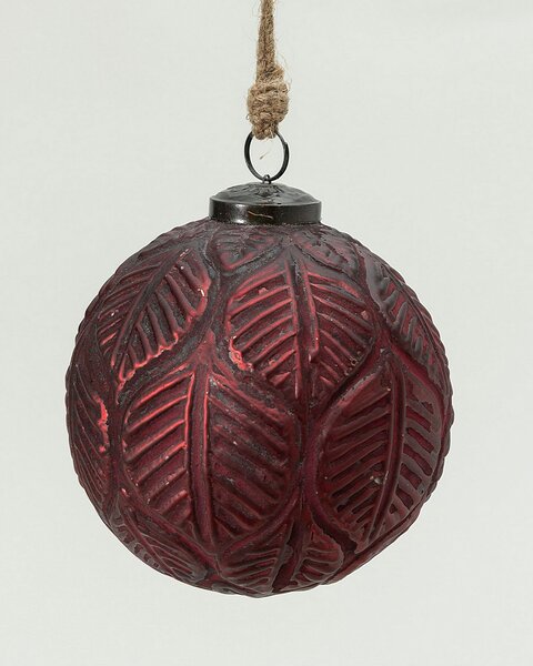 Bombka szklana Rustic Leaf II 12 cm