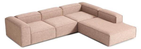 Sofa modułowa XL z mieszanki lnu Lennon