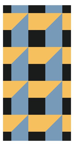 Tapeta - Kolorowa geometryczna abstrakcja I