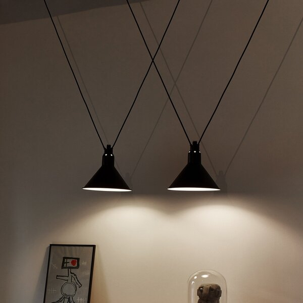 Lampa Wisząca Lampe Gras, czarny, salon, metal