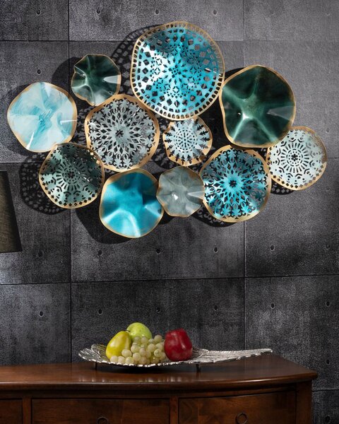 Dekoracja ścienna Rosana blue 92x58cm
