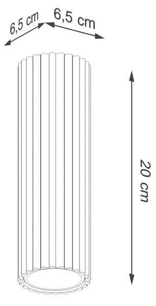 Oliwkowy splot w loftowym stylu 20cm - D292 T9-B62