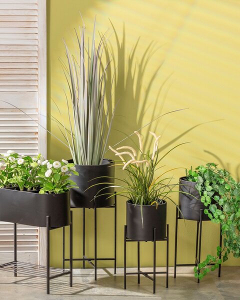 Kwietnik Valery Duo 40x19x45cm black