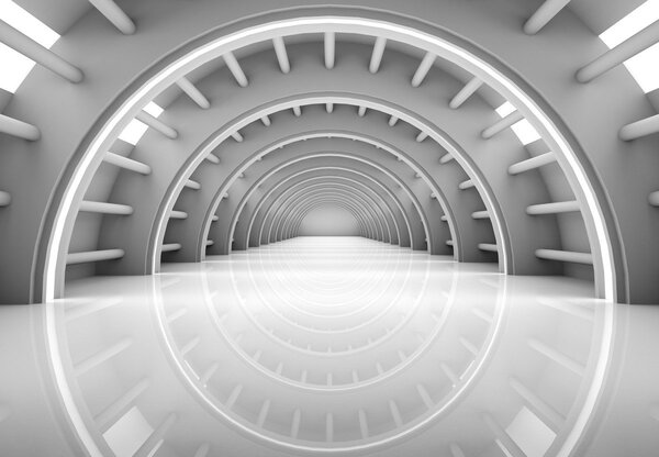 Fototapeta - przejście 3D (196x136 cm)