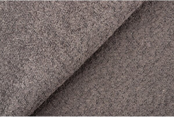 Szary narożnik z materiału bouclé (lewostronny) Roxy – Scandic