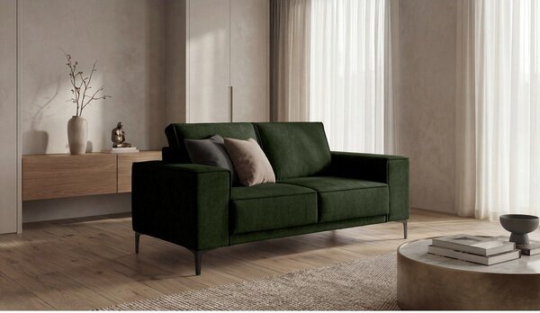 Zielona sofa z tkaniny szenilowej 164 cm Copenhagen – Scandic