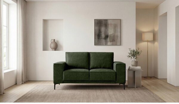 Zielona sofa z tkaniny szenilowej 164 cm Copenhagen – Scandic