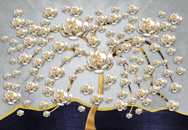 Fototapeta - Drzewo magnolii (196x136 cm)