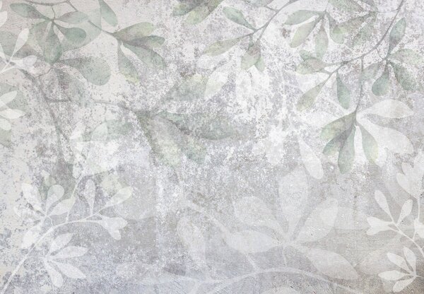 Fototapeta - Liście na ścianie (196x136 cm)