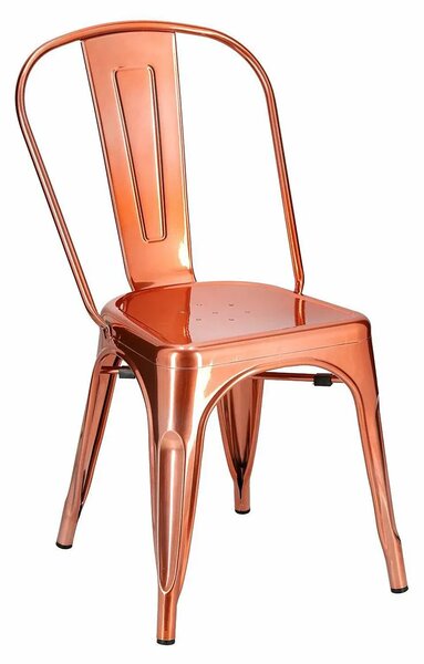 Loftowe designerskie miedziane krzesło Z3-S67