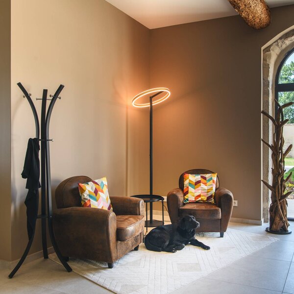 SLV Lampa stojąca One Straight, możliwość ściemniania, czarny, salon / jadalnia, metal, nowoczesny