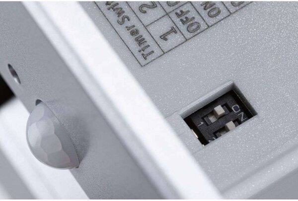 Paulmann Kinkiet LED Edge Quadro Square, chrom matowy Square Sensor, aluminiowy / szary / cynkowy, przedpokój, tworzywo sztuczne, nowoczesny