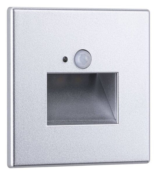 Paulmann Kinkiet LED Edge Quadro Square, chrom matowy Square Sensor, aluminiowy / szary / cynkowy, przedpokój, tworzywo sztuczne, nowoczesny