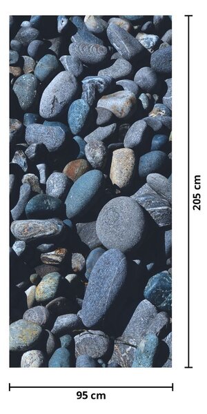 Fototapeta na drzwi - Kamyki plażowe (95x205cm)
