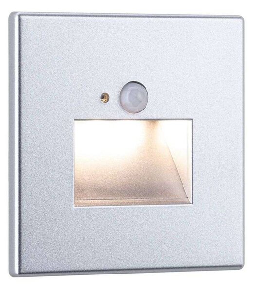 Paulmann Kinkiet LED Edge Quadro Square, chrom matowy Square Sensor, aluminiowy / szary / cynkowy, przedpokój, tworzywo sztuczne, nowoczesny