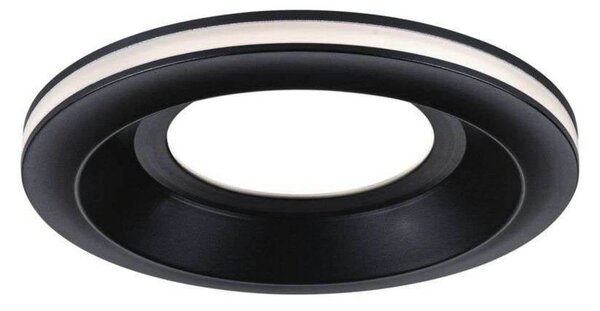 Paulmann Oprawa wpuszczana LED Sormus, czarna, średnica 10 cm, IP65, zestaw 3 Sormus, czarny, łazienka, tworzywo sztuczne, nowoczesny