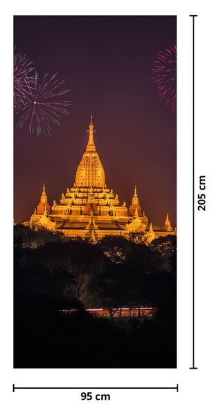 Fototapeta na drzwi - Fajerwerki w Azji (95x205cm)