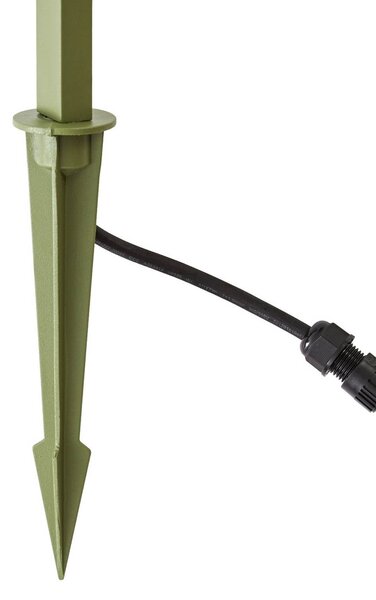 Lampa z grotem ziemnym LED Lindby Capelo, jasnozielona, 78 cm, IP65 Capelo, zielony, aluminium, nowoczesny