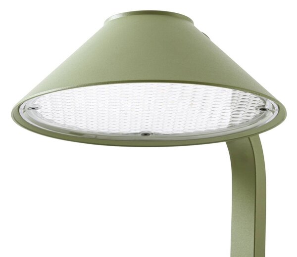Lampa z grotem ziemnym LED Lindby Capelo, jasnozielona, 78 cm, IP65 Capelo, zielony, aluminium, nowoczesny