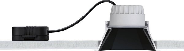 Paulmann – spot wpuszczany LED Cole Coin, czarny, kątowy, IP44, ściemniany, możliwość ściemniania, czarny, łazienka, aluminium, nowoczesny