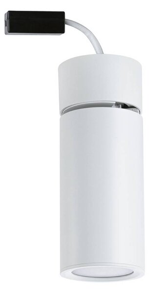 Paulmann Lampa sufitowa LED Turnal Coin, biała, metalowa, 2700 K możliwość ściemniania, biały / opal, salon / jadalnia, metal, nowoczesny