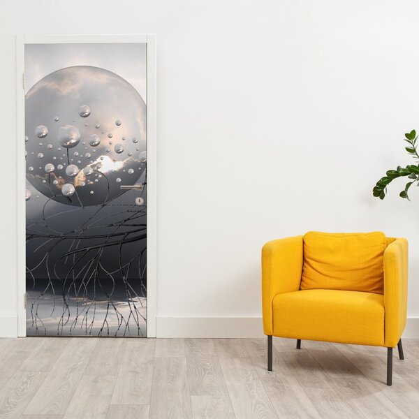 Fototapeta na drzwi - Abstrakcyjna kula (95x205cm)