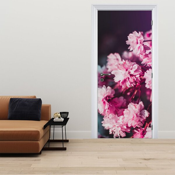 Fototapeta na drzwi - Kwiaty drzewa (95x205cm)