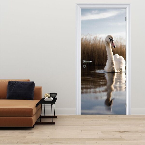 Fototapeta na drzwi - Łabędź (95x205cm)