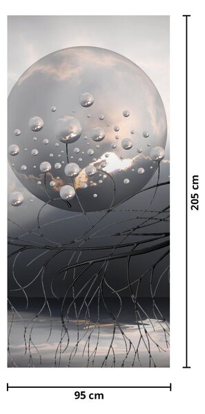 Fototapeta na drzwi - Abstrakcyjna kula (95x205cm)