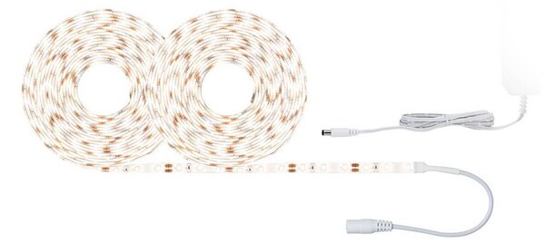 Paulmann Zestaw taśm LED SimpLED, 22 W, 3000 K, 10 m, powlekany SimpLED, biały / opal, salon / jadalnia, tworzywo sztuczne, nowoczesny