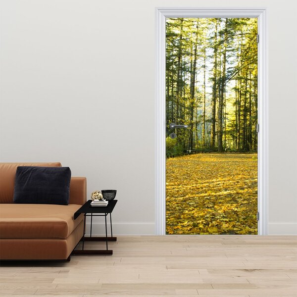 Fototapeta na drzwi - Las jesienią (95x205cm)